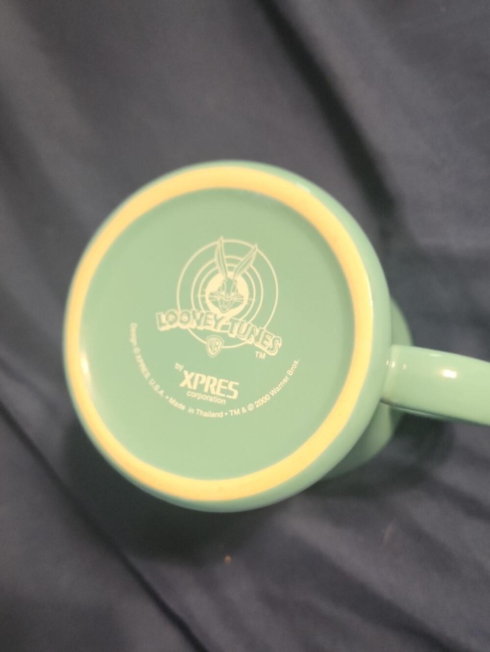 Warner Bros. Looney Tunes Road Runner Ceramic Mug - Turquoise & Yellow - Picture 4 of 4